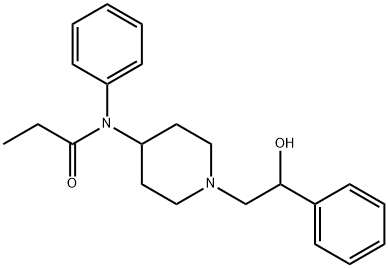 N-[1-(2-HYDROXY-2-PHENYL-ETHYL)-PIPERIDIN-4-YL]-N-PHENYL-PROPIONAMIDE Struktur