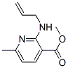 3-Pyridinecarboxylicacid,6-methyl-2-(2-propenylamino)-,methylester(9CI) Struktur