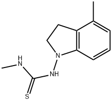 Thiourea, N-(2,3-dihydro-4-methyl-1H-indol-1-yl)-N-methyl- (9CI) Struktur