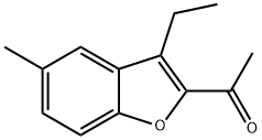 Ethanone, 1-(3-ethyl-5-methyl-2-benzofuranyl)- (9CI) Struktur