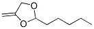 1,3-Dioxolane,  4-methylene-2-pentyl- Struktur