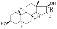 5ALPHA-ANDROSTAN-3BETA,17BETA-DIOL-16,16,17-D3 Struktur