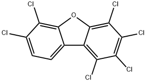 1,2,3,4,6,7-hexachlorodibenzofuran Struktur