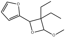 Furan, 2-(3,3-diethyl-4-methoxy-2-oxetanyl)- (9CI) Struktur