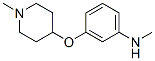 Benzenamine, N-methyl-3-[(1-methyl-4-piperidinyl)oxy]- (9CI) Struktur