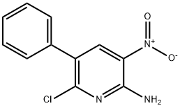 6-CHLORO-3-NITRO-5-PHENYL-PYRIDIN-2-YLAMINE Struktur