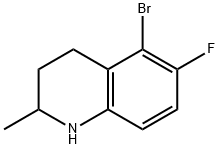 Quinoline, 5-broMo-6-fluoro-1,2,3,4-tetrahydro-2-Methyl- Struktur