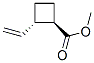 Cyclobutanecarboxylic acid, 2-ethenyl-, methyl ester, (1R-trans)- (9CI) Struktur