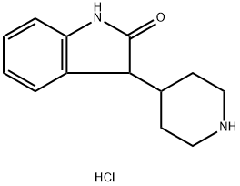 3-(piperidin-4-yl)indolin-2-one hydrochloride Struktur