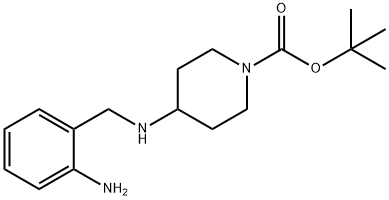 tert-butyl 4-(2-aMinobenzylaMino)piperidine-1-carboxylate Struktur