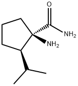 Cyclopentanecarboxamide, 1-amino-2-(1-methylethyl)-, (1R,2R)- (9CI) Struktur