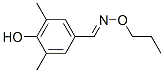 Benzaldehyde, 4-hydroxy-3,5-dimethyl-, O-propyloxime (9CI) Struktur