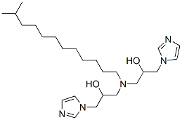 alpha,alpha'-[(isotridecylimino)bis(methylene)]bis(1H-imidazole-1-ethanol) Struktur