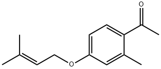 Ethanone, 1-[2-methyl-4-[(3-methyl-2-butenyl)oxy]phenyl]- (9CI) Struktur