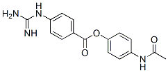 4'-acetamidophenyl 4-guanidinobenzoate Struktur