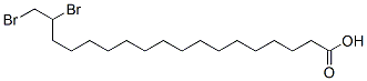 17,18-dibromostearic acid Struktur