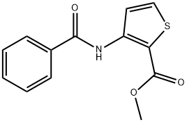 METHYL 3-(BENZOYLAMINO)-2-THIOPHENECARBOXYLATE Struktur