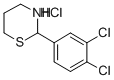 2-(3,4-Dichlorophenyl)tetrahydro-2H-1,3-thiazine hydrochloride Struktur