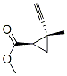 Cyclopropanecarboxylic acid, 2-ethynyl-2-methyl-, methyl ester, cis- (9CI) Struktur