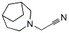 3-Azabicyclo[4.2.1]nonane-3-acetonitrile(9CI) Struktur