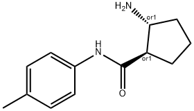 Cyclopentanecarboxamide, 2-amino-N-(4-methylphenyl)-, trans- (9CI) Struktur