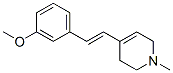 Pyridine, 1,2,3,6-tetrahydro-4-[2-(3-methoxyphenyl)ethenyl]-1-methyl-, (E)- (9CI) Struktur