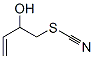 Thiocyanic acid, 2-hydroxy-3-butenyl ester Struktur