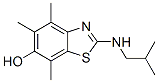 6-Benzothiazolol,  4,5,7-trimethyl-2-[(2-methylpropyl)amino]- Struktur