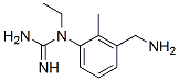 Guanidine, N-[3-(aminomethyl)-2-methylphenyl]-N-ethyl- (9CI) Struktur