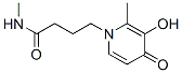 1(4H)-Pyridinebutanamide, 3-hydroxy-N,2-dimethyl-4-oxo- (9CI) Struktur