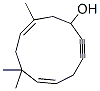 5,9-Cycloundecadien-2-yn-1-ol,7,7,10-trimethyl-,(5Z,9E)-(9CI) Struktur