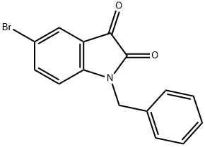 1-benzyl-5-bromo-indole-2,3-dione Struktur