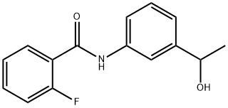 Benzamide, 2-fluoro-N-[3-(1-hydroxyethyl)phenyl]- (9CI) Struktur