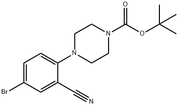 1-BOC-4-(4-BROMO-2-CYANOPHENYL)PIPERAZINE Struktur