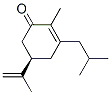 2-Cyclohexen-1-one,2-methyl-5-(1-methylethenyl)-3-(2-methylpropyl)-,(5R)-(9CI) Struktur