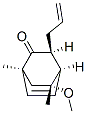 Bicyclo[2.2.2]oct-5-enone, 8-methoxy-1,8-dimethyl-3-(2-propenyl)-, (1S,3S,4R,8R)- (9CI) Struktur