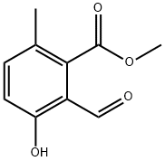 2-FORMYL-3-HYDROXY-6-METHYL-BENZOIC ACID METHYL ESTER Struktur