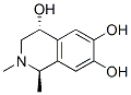 4,6,7-Isoquinolinetriol, 1,2,3,4-tetrahydro-1,2-dimethyl-, (1R-trans)- (9CI) Struktur