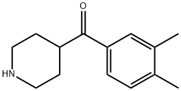 Methanone, (3,4-dimethylphenyl)-4-piperidinyl- (9CI) Struktur