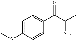 1-Propanone,  2-amino-1-[4-(methylthio)phenyl]- Struktur