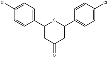 2,6-BIS-(4-CHLORO-PHENYL)-TETRAHYDRO-THIOPYRAN-4-ONE Struktur