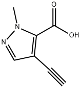 1H-Pyrazole-5-carboxylic acid, 4-ethynyl-1-methyl- (9CI) Struktur