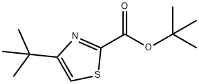 2-Thiazolecarboxylic  acid,4-(1,1-dimethylethyl)-,1,1-dimethylethyl  ester Struktur