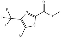 2-Thiazolecarboxylicacid,5-bromo-4-(trifluoromethyl)-,methylester(9CI) Struktur