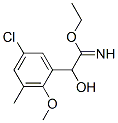 Benzeneethanimidic  acid,  5-chloro--alpha--hydroxy-2-methoxy-3-methyl-,  ethyl  ester  (9CI) Struktur