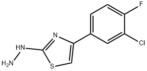 4-(3-CHLORO-4-FLUOROPHENYL)-2(3H)-THIAZOLONE HYDRAZONE Struktur