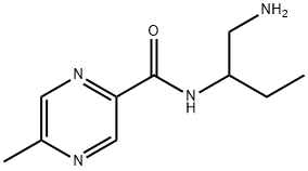 Pyrazinecarboxamide, N-[1-(aminomethyl)propyl]-5-methyl- (9CI) Struktur