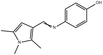 Phenol, 4-[[(1,2,5-trimethyl-1H-pyrrol-3-yl)methylene]amino]- (9CI) Struktur