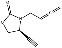 2-Oxazolidinone,3-(2,3-butadienyl)-4-ethynyl-,(4S)-(9CI) Struktur