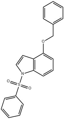 4-(benzyloxy)-1-(phenylsulfonyl)-1H-indole Struktur